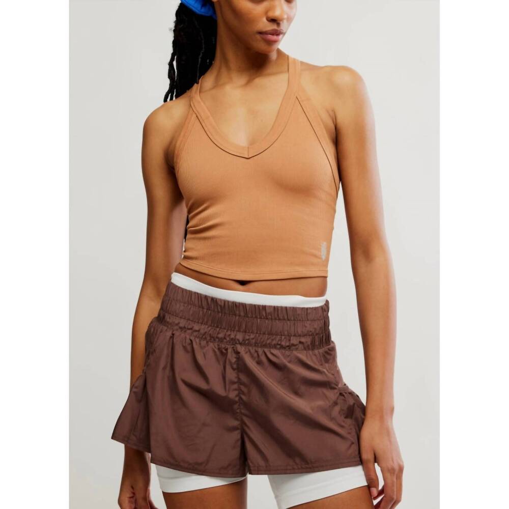 NEW FREE PEOPLE all clear v-neck camisole - plus in twig - Picture 1 of 4